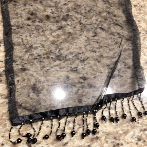 New Year’s Eve table runner black and gold beads- new with tags - Picture 2 of 3